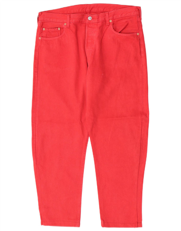 Levi's Jean Slim 501 Cropped Homme Rouge W38 L26
