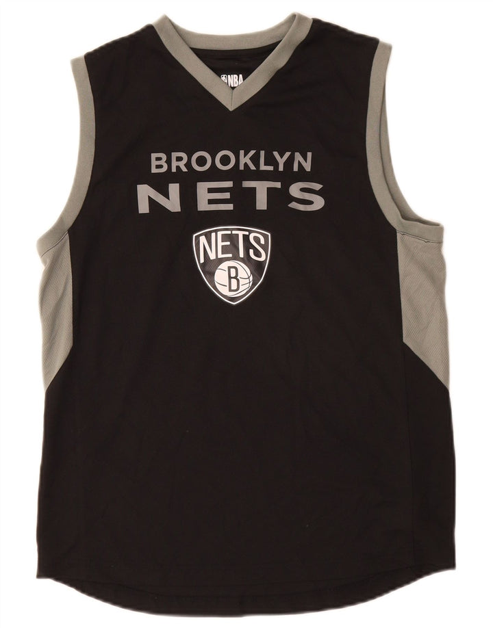 NBA Garçons Brooklyn Nets Graphic Débardeur 14-15 ans Large Noir Colourblock