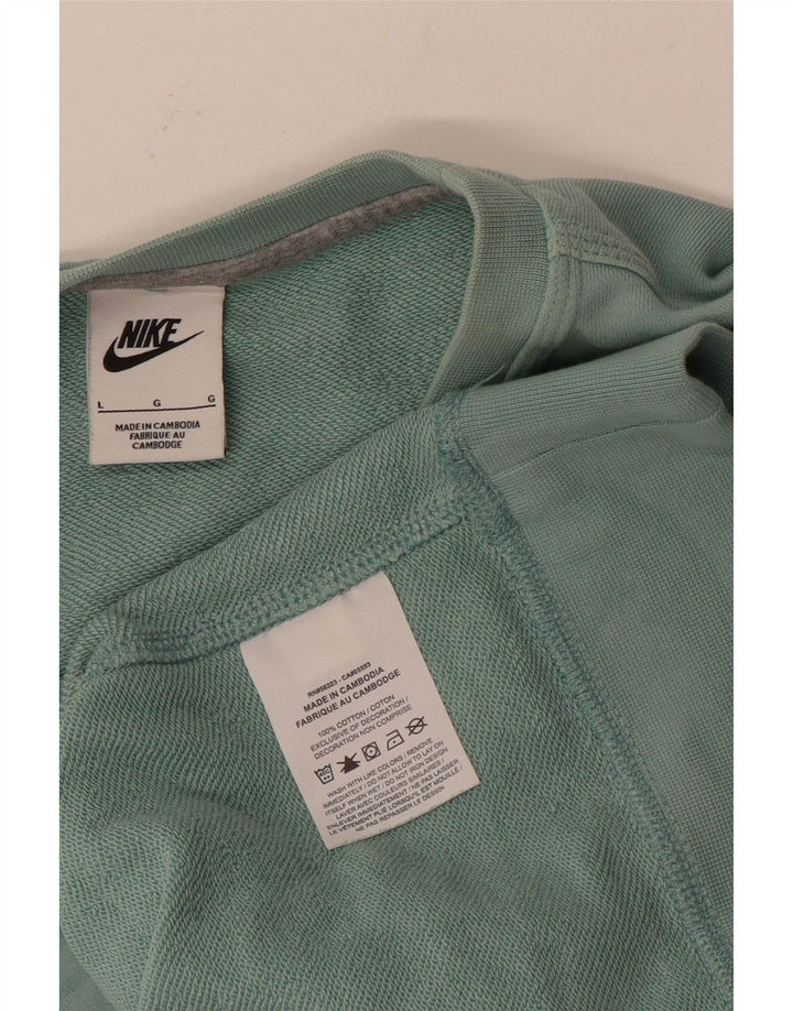 NIKE Sweat-shirt pour homme en coton bleu grand
