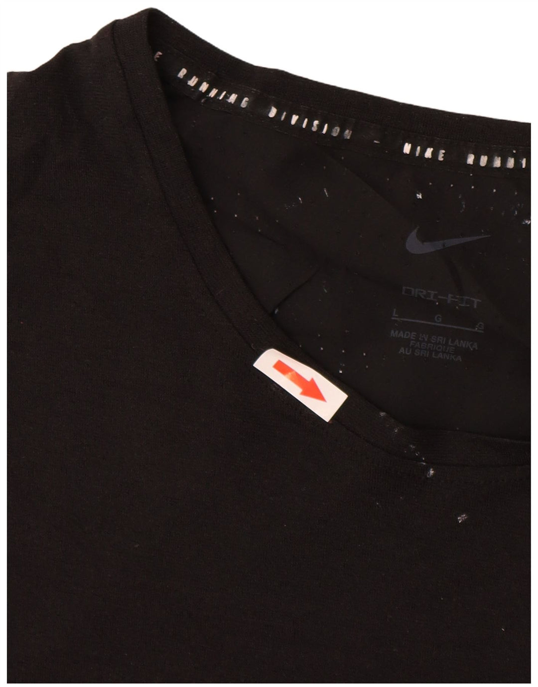 NIKE T-shirt graphique Dri Fit pour hommes, grand, noir, polyester