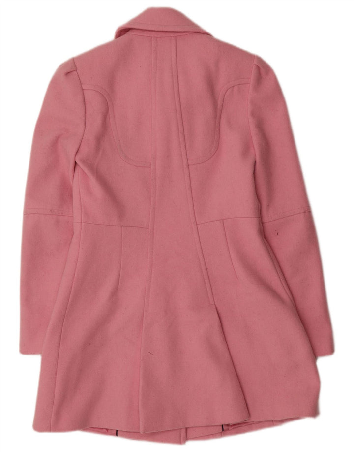 JACK WILLS Manteau croisé pour femme UK 8 Petite laine rose