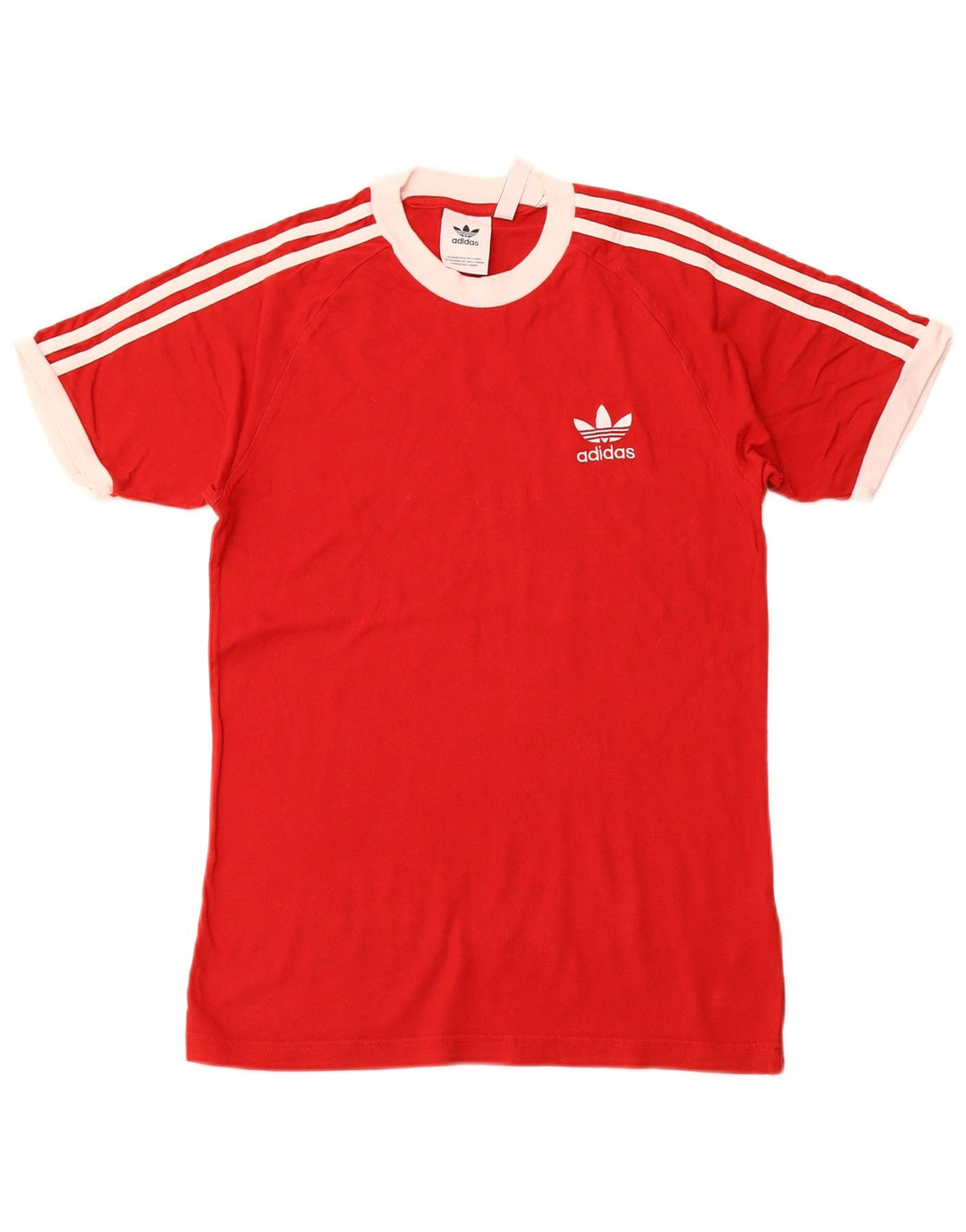 ADIDAS T-Shirt Homme Top XS Rouge Coton