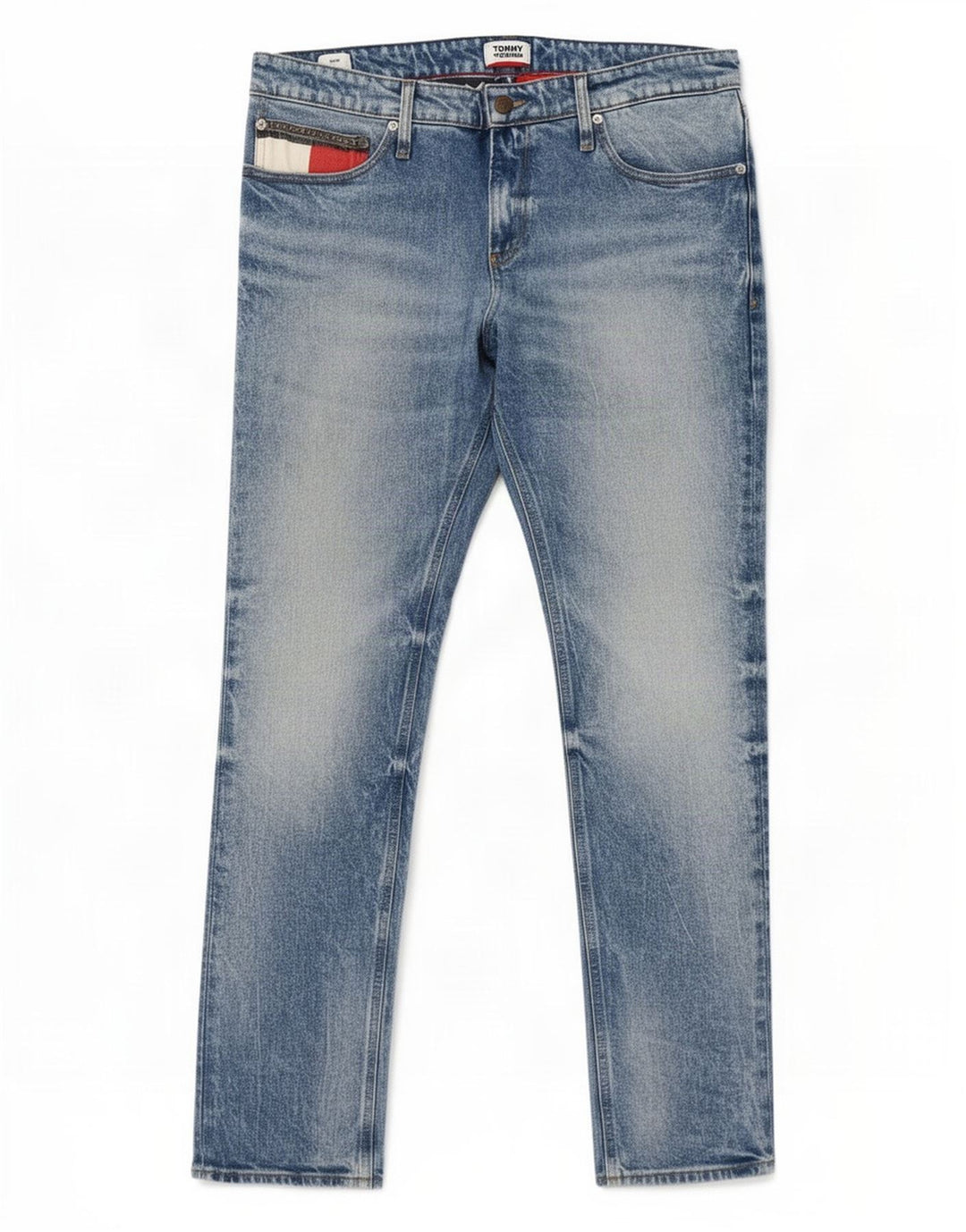 Tommy Hilfiger Jean Slim Femme W36 L32 Bleu Coton