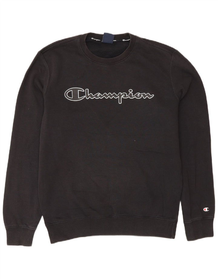 Champion Sweat-Shirt Graphique Homme Noir Moyen Coton