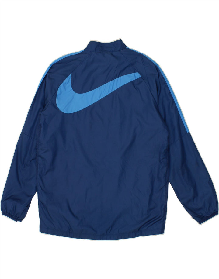 NIKE Boys Graphic Tracksuit Top Jacket 13-14 Years XL Navy Blue Vintage Nike and Second-Hand Nike from Messina Hembry 