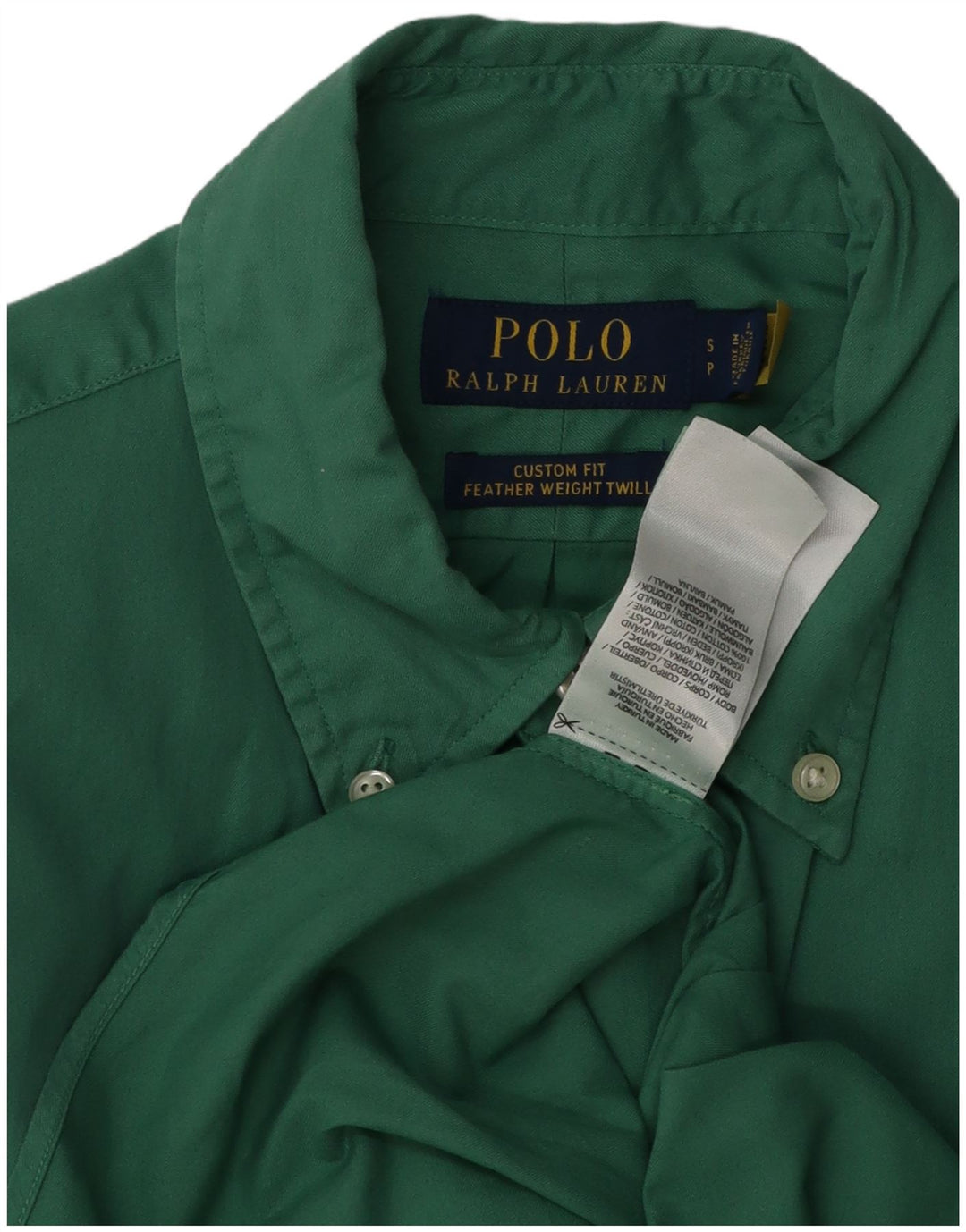 Polo Ralph Lauren Chemise sur mesure pour homme Petit coton vert