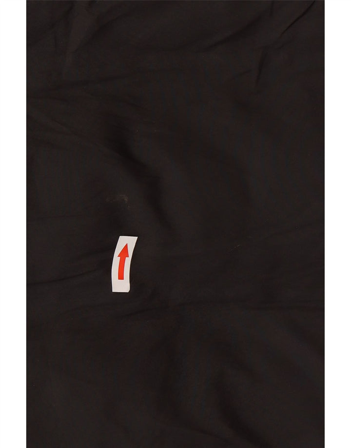 Zara Manteau rembourré sans manches à capuche pour femme UK 14 Polyester noir moyen