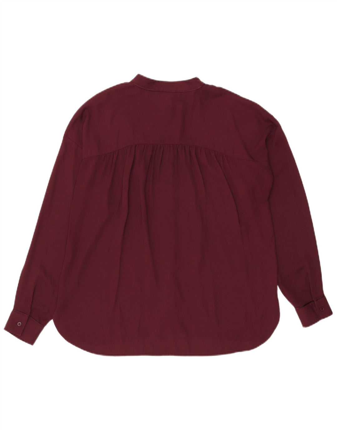 Warehouse Chemise surdimensionnée pour femme UK 12 Bordeaux moyen