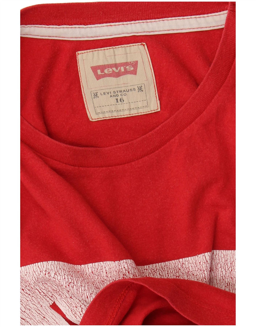 Levi's T-Shirt Graphique Garçon 15-16 ans Rouge