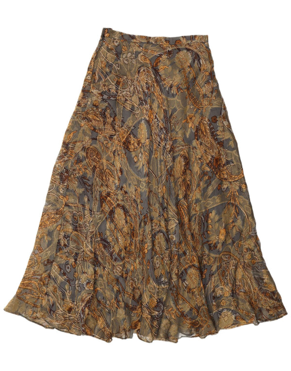 Giorgio Grati Jupe Longue Femme W26 Petite Viscose Paisley Multicolore