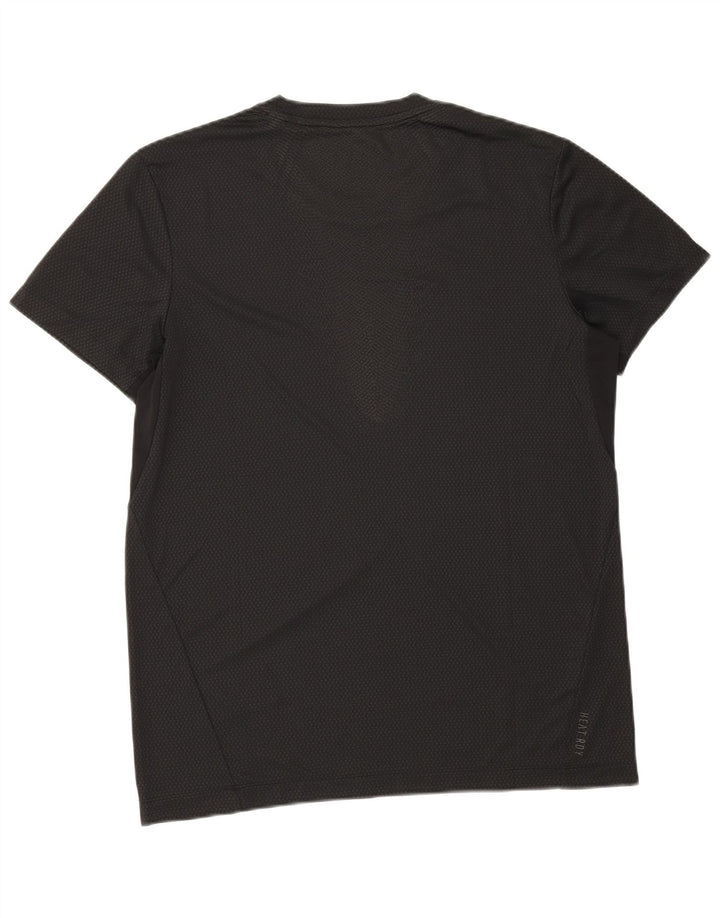 Adidas T-Shirt Homme Haut Large Noir Tacheté Polyester