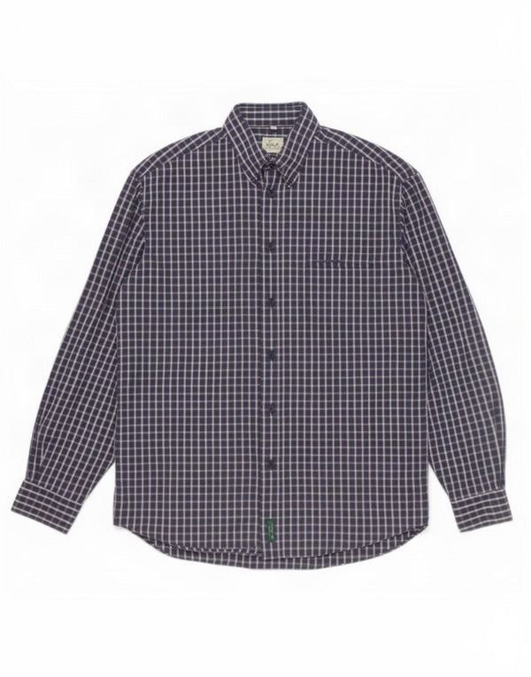 Ben Sherman Chemise Homme Grand Carreau Bleu