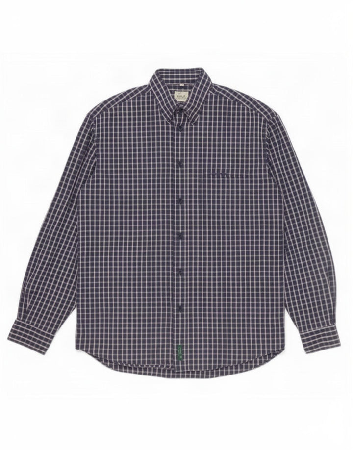 Ben Sherman Chemise Homme Grand Carreau Bleu