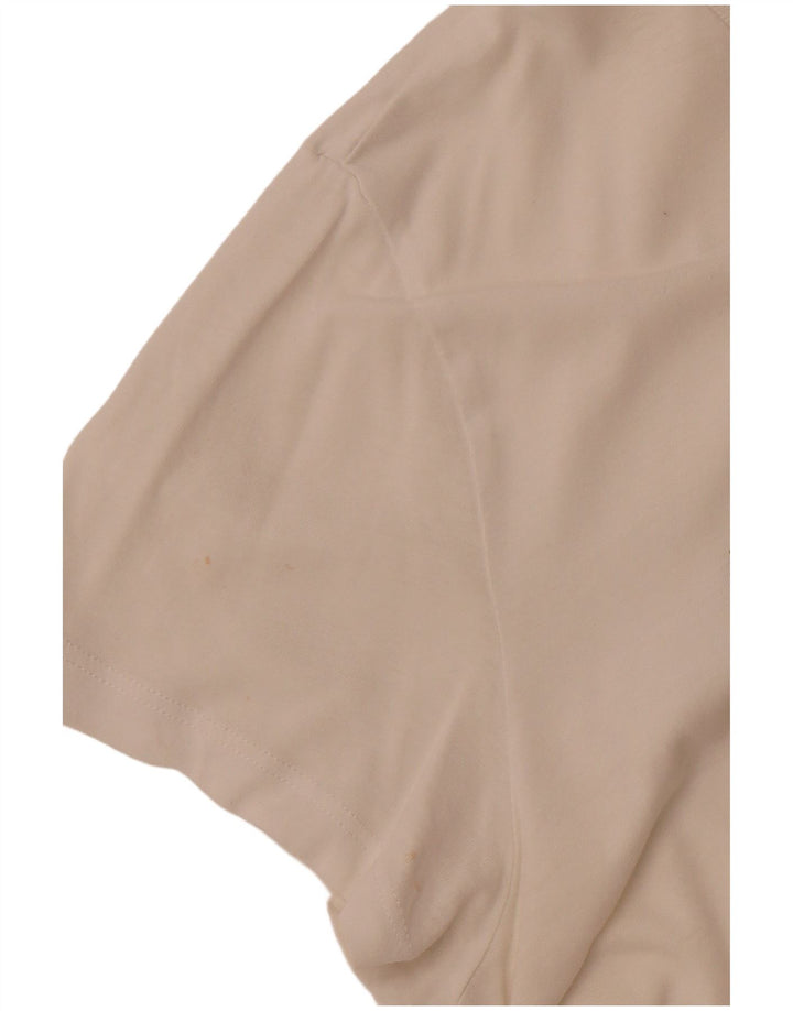 LEVI'S T-Shirt Graphique Femme UK 12 Coton Blanc Moyen