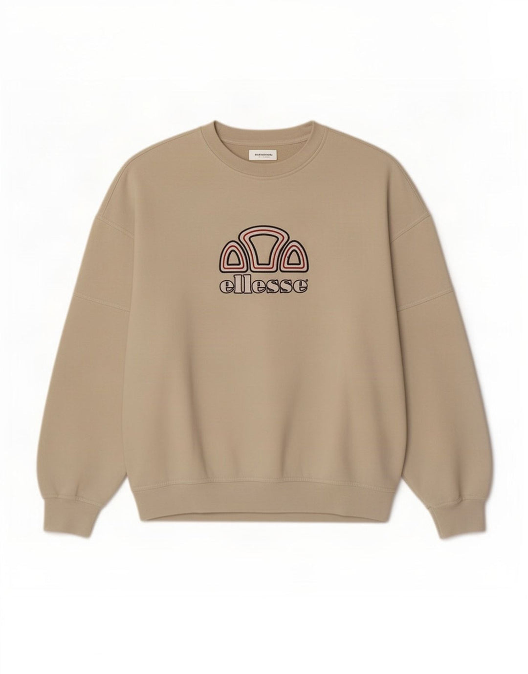 Ellesse Sweat-shirt graphique pour homme Large Beige Polyester