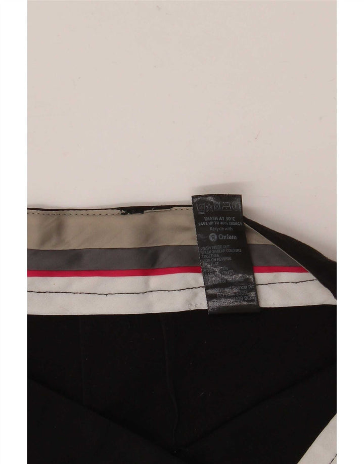 Marks & Spencer Pantalon décontracté Bootcut pour femme UK 12 Medium W32 L30 Noir