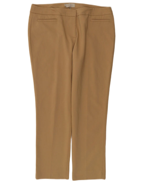 Hobbs Pantalon décontracté coupe slim pour femme UK 14 Large W34 L27 Coton beige