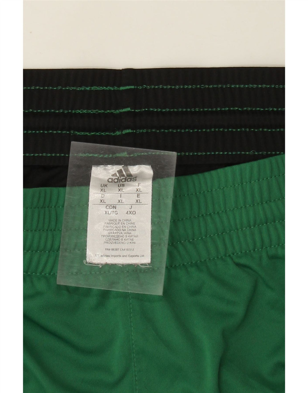 Adidas Boston Celtics Sport Short XL Vert Colorblock Polyester pour Homme