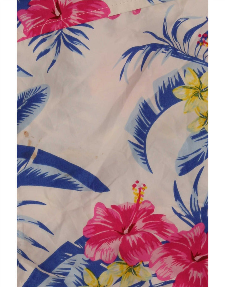 Lowes Chemise hawaïenne à manches courtes pour homme Motif floral multicolore