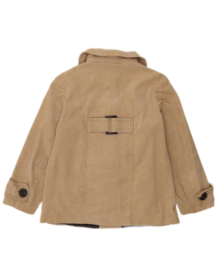ZARA Veste en velours côtelé pour femme UK 16 Grand coton beige