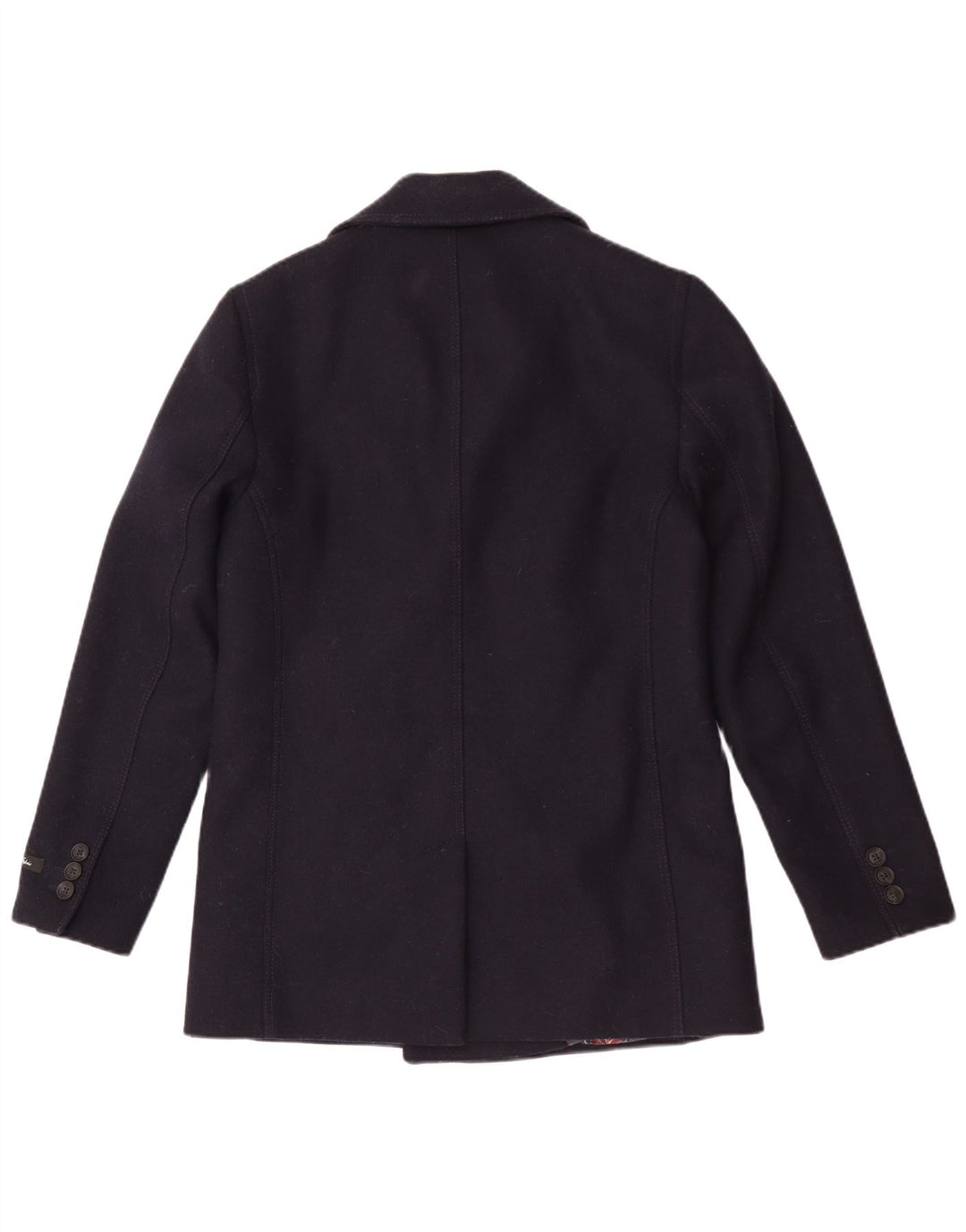 Ted Baker Caban pour homme Taille 2 Petite laine bleu marine