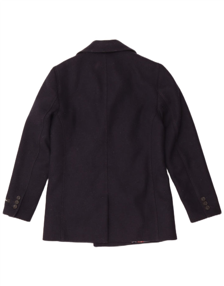 Ted Baker Caban pour homme Taille 2 Petite laine bleu marine