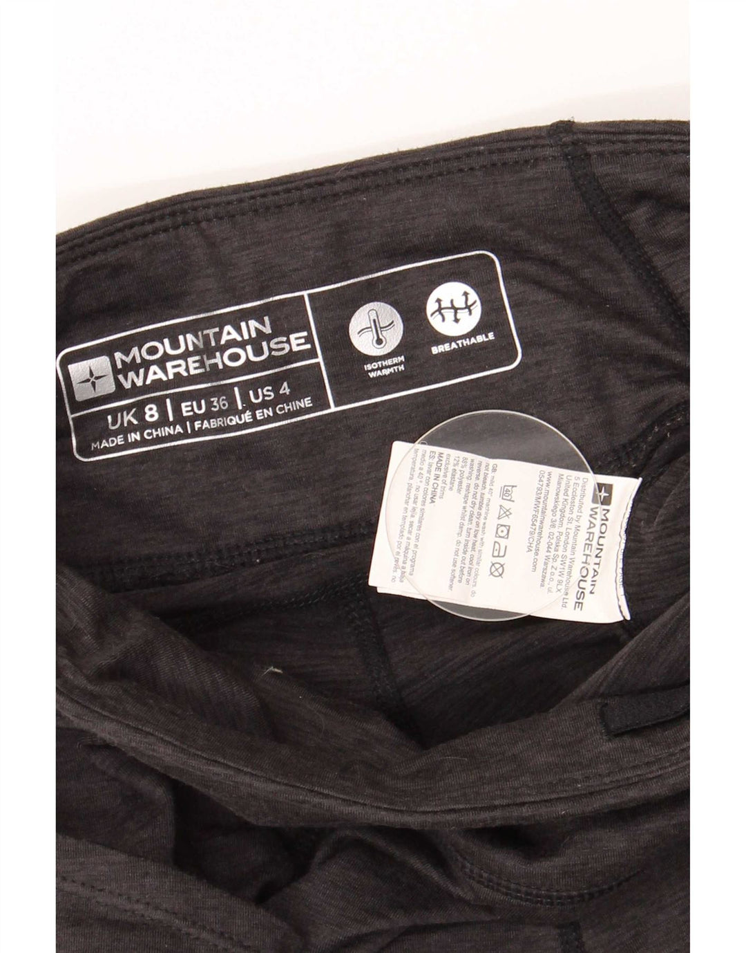 Mountain Warehouse Leggings pour femme UK 8 Small Gris Polyester