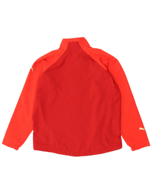 Puma Veste de Survêtement Fille 11-12 ans Rouge Colorblock Polyester