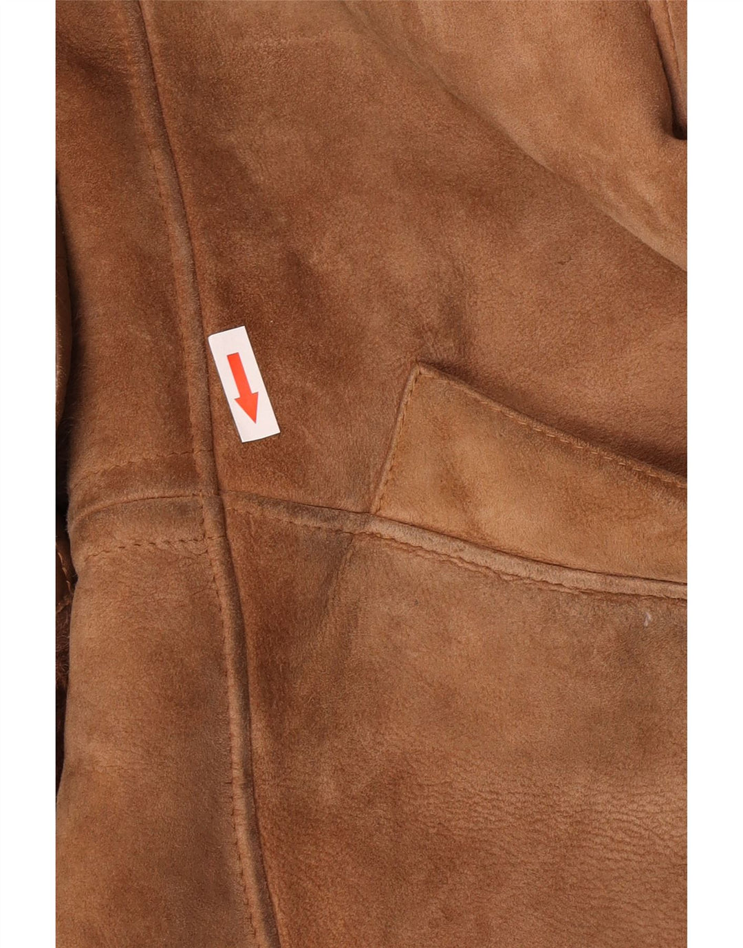 veste en peau de mouton surdimensionnée femme vintage EU 40 peau de mouton brun moyen