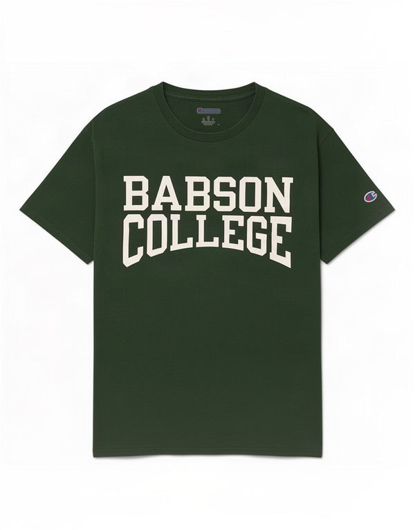 Champion Mens Graphic T-Shirt Top Medium Green Cotton