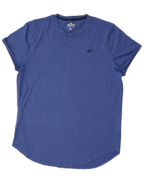 Hollister T-Shirt Femme Top UK 18 XL Bleu Coton