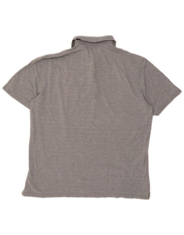 Hugo Boss Polo Homme Gris Moyen En Coton Moucheté