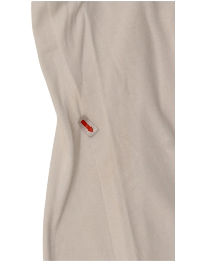 GAS Polo Graphique Femme UK 18 XL Coton Blanc