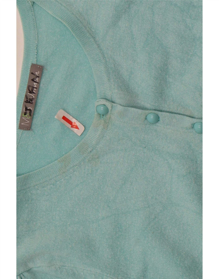 Marks & Spencer Cardigan pour femme en viscose turquoise moyen UK 12
