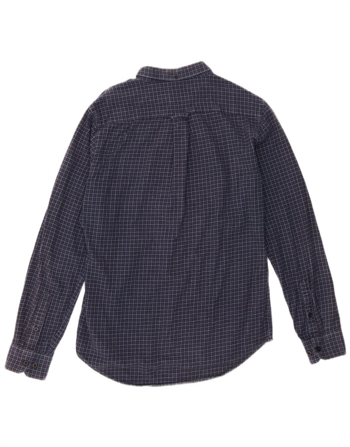 Farah Chemise Flanelle Homme Bleu Marine Moyen Carreaux Coton