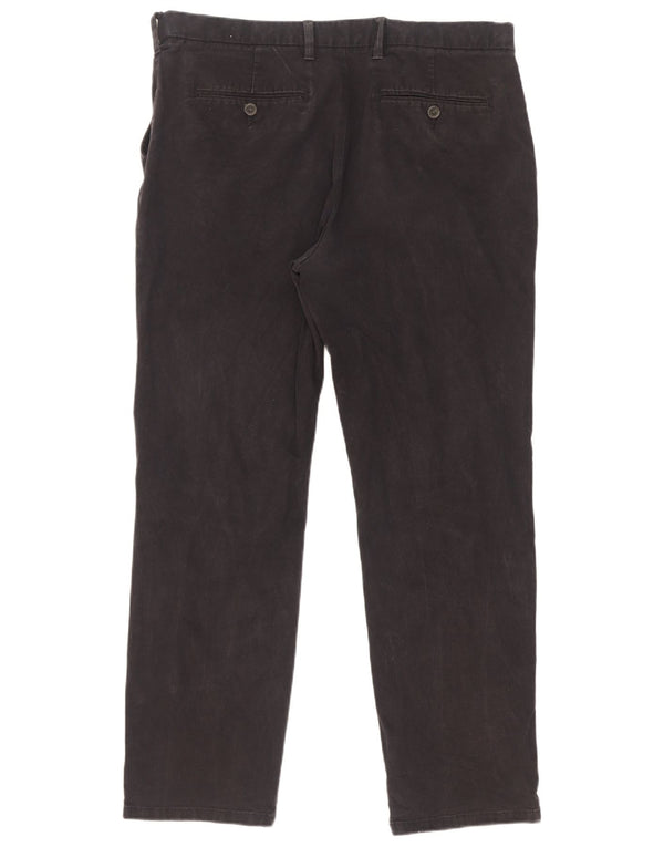 Marks & Spencer Pantalon Chino Droit Homme W36 L31 Bleu Marine Coton