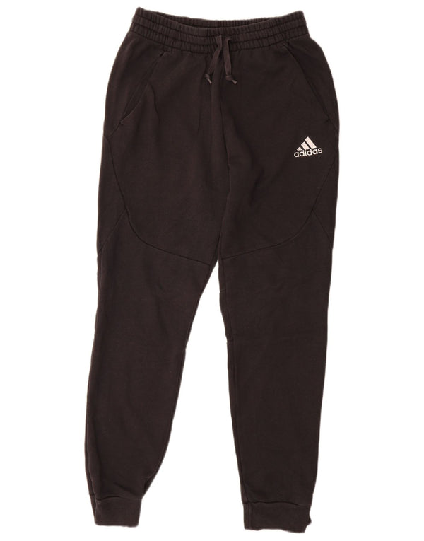 Adidas Pantalon de survêtement pour femme Joggers UK 10 Petit coton noir