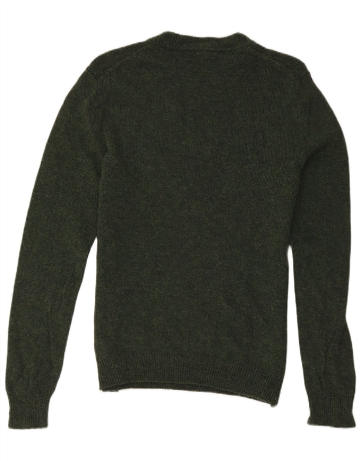 Farah Pull Col Rond Homme Vert Moyen Laine d'Agneau
