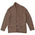 Laura Patrizia Pull Cardigan Homme Laine Mouchetée Marron Moyen