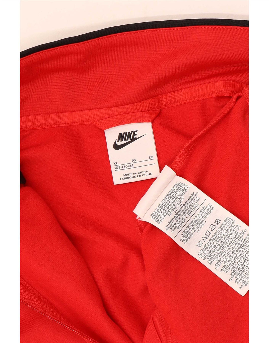 Nike Veste de survêtement pour garçon 13-14 ans XL Rouge Colorblock Polyester