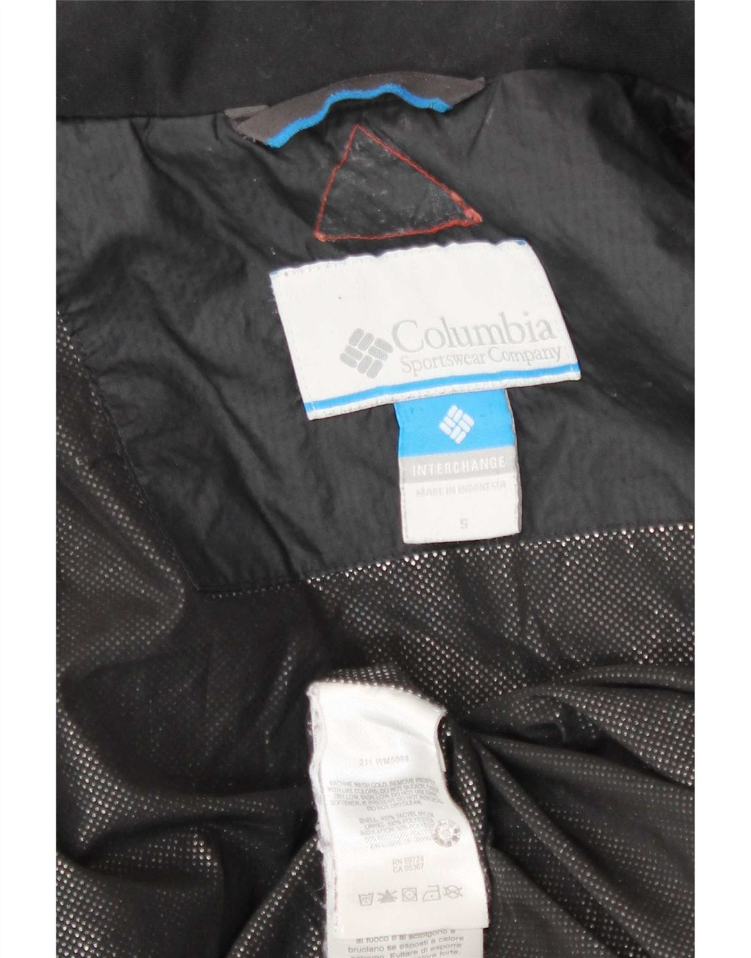 Columbia Veste matelassée Interchange Liner pour hommes UK 36 Small Noir Polyester