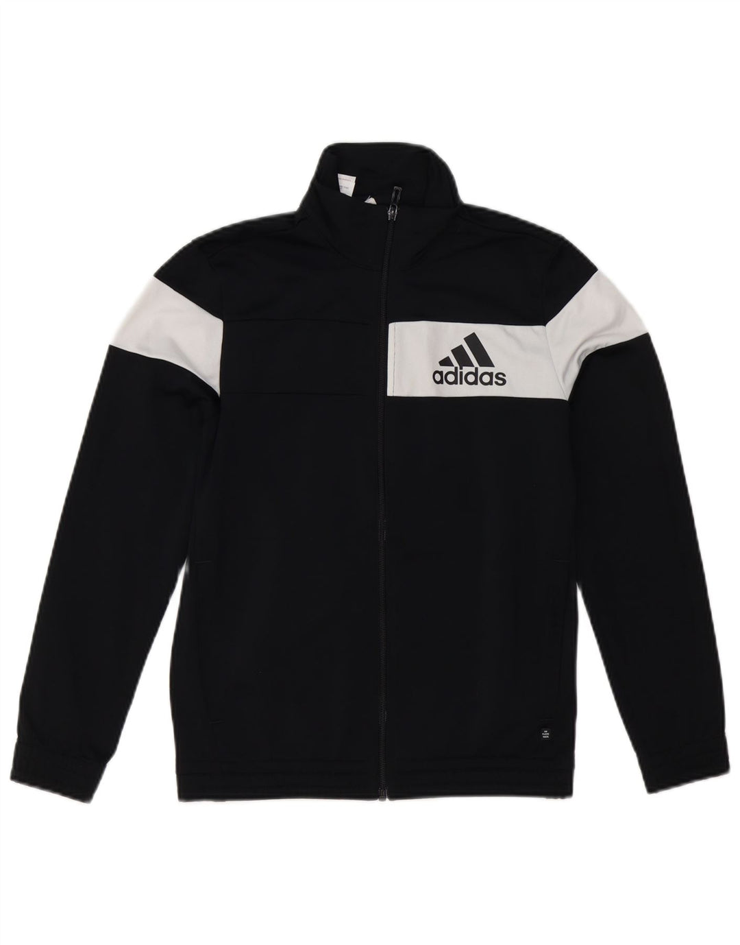 Adidas Veste de survêtement pour garçon 11-12 ans Noir Colorblock Polyester