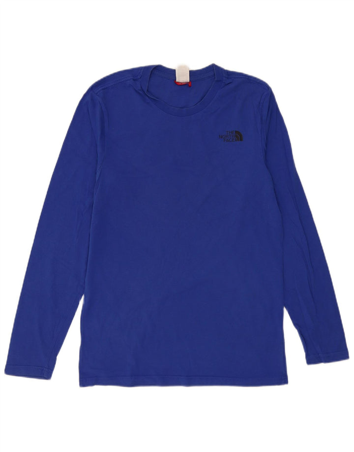 THE NORTH FACE Haut graphique à manches longues pour hommes, petit coton bleu