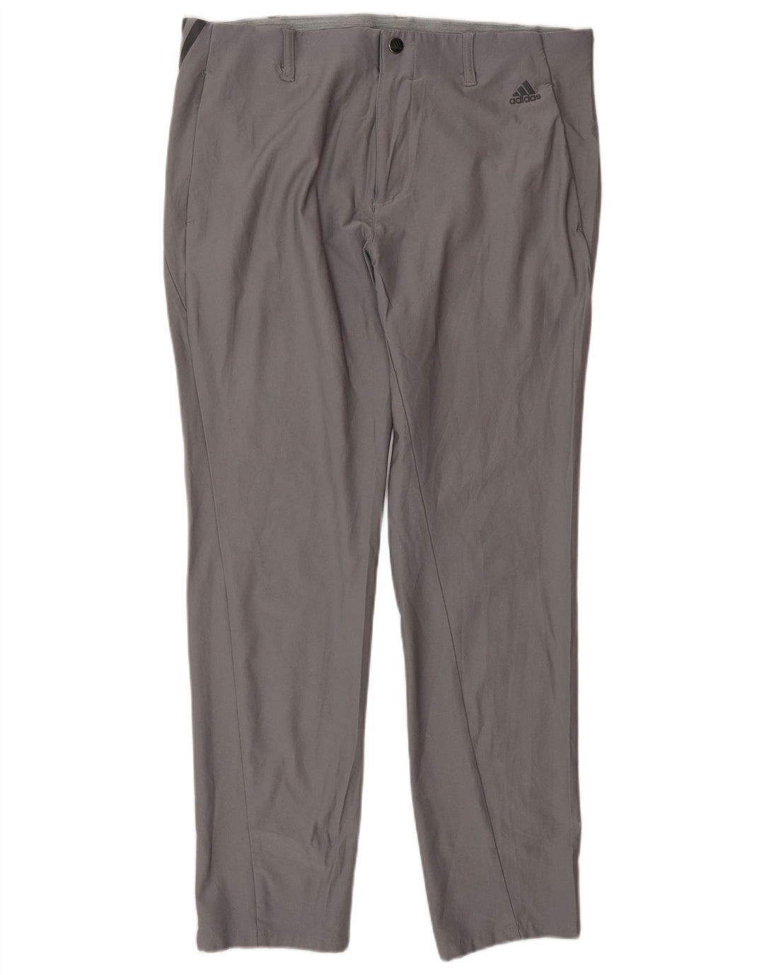 Adidas Pantalon Chino Slim Homme W34 L32 Gris Polyester