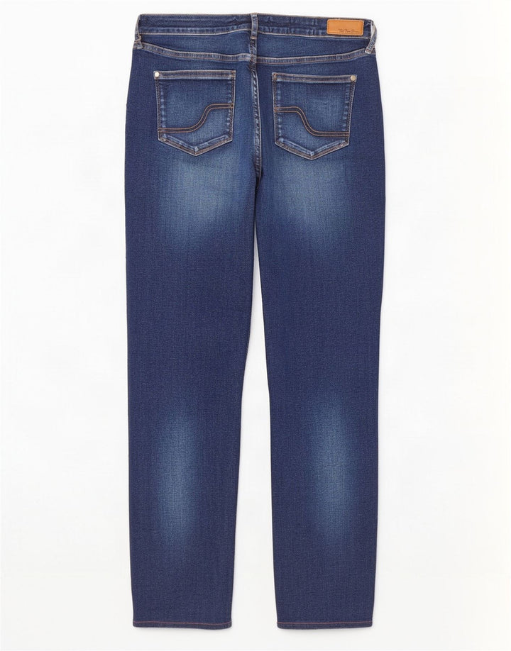 Fat Face Jean Droit Femme W28 L27 Bleu Coton