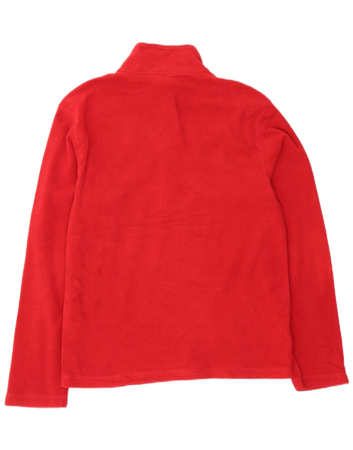 Eddie Bauer Pull polaire à col zippé pour homme Petit polyester rouge