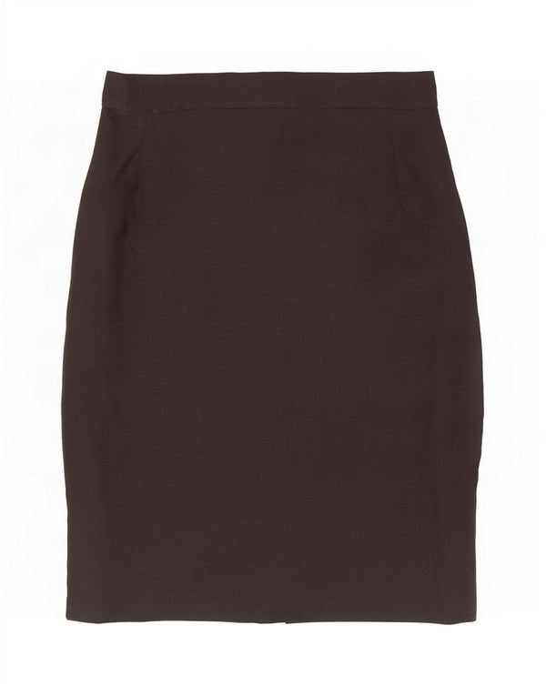jupe crayon taille haute femme vintage IT 46 Large W28 Noir