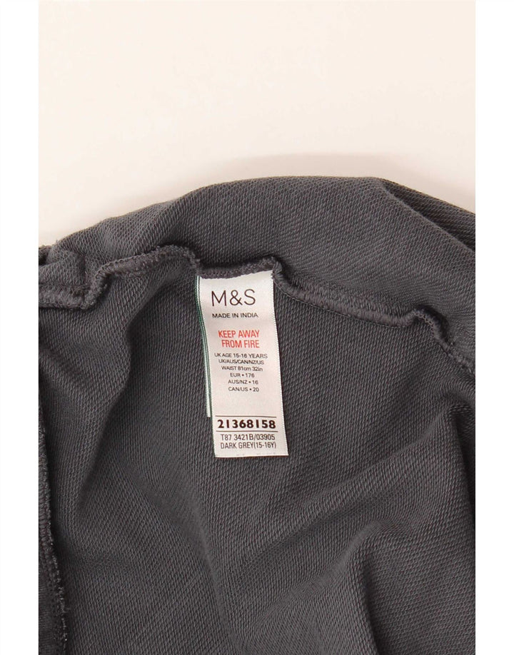 Marks & Spencer Short de Sport Garçon 15-16 ans Gris Coton