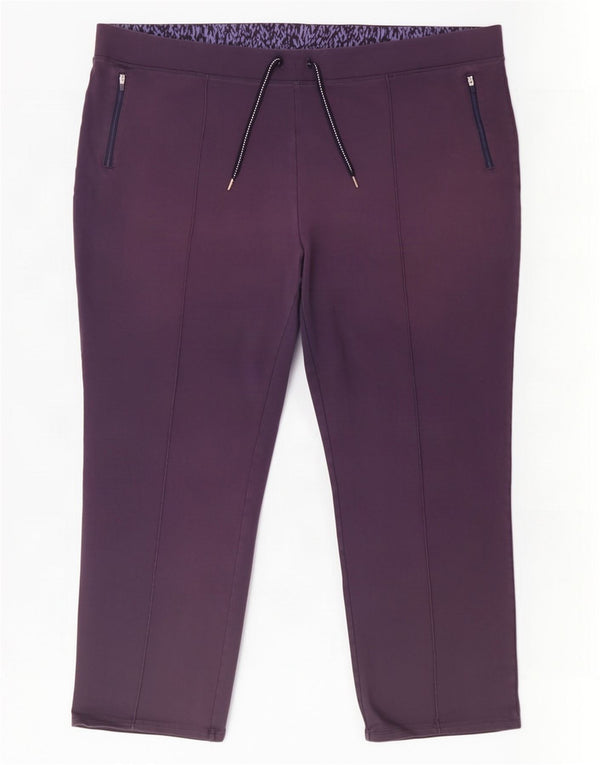 Marks & Spencer Pantalon de survêtement pour femme UK 24 4XL Bleu marine Coton