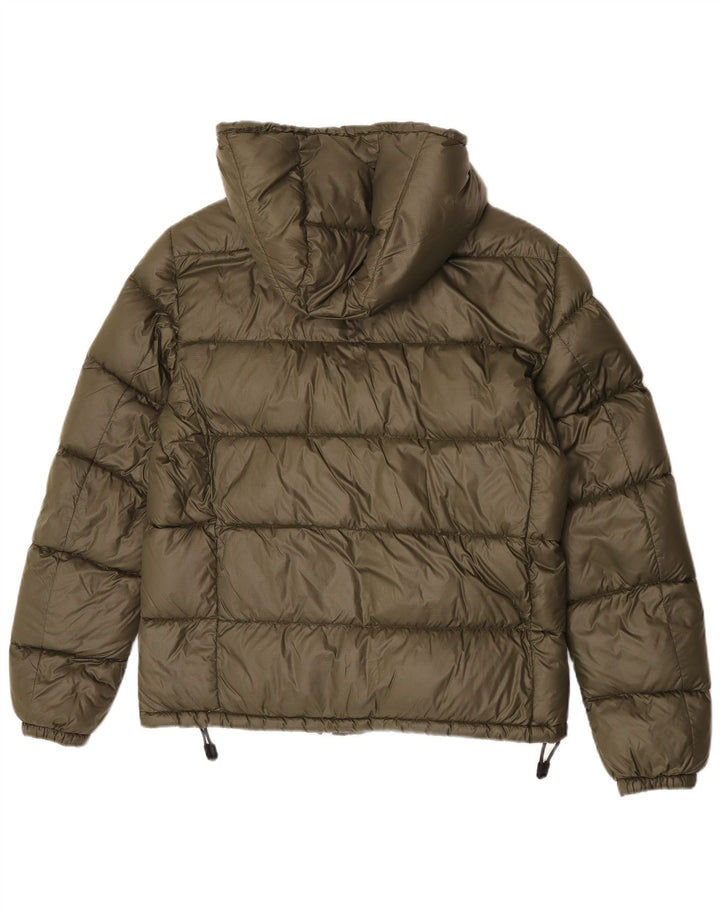 PEUTEREY Veste matelassée à capuche pour femme UK 16 Large Kaki Polyamide